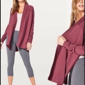 Lululemon Merlot Blissfully Zen Sweater (Size 4-6)